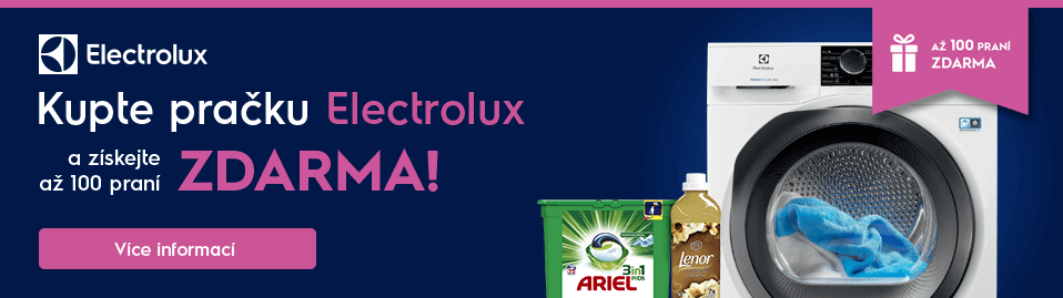 Electrolux - až 100 praní zdarma