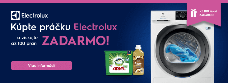 Electrolux - až 100 praní zadarmo