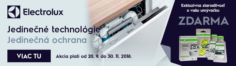 Electrolux - Exkluzívna starostlivosť o vašu umývačku