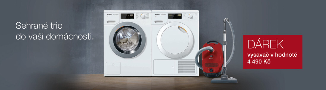 Miele - Set pračky a sušičky s vysavačem zdarma