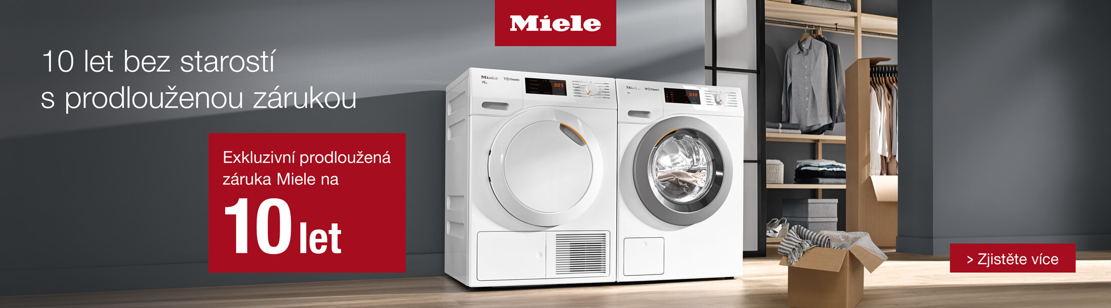 Miele - 10 let bez starostí s prodlouženou zárukou