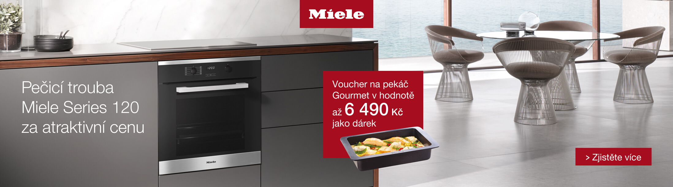 Miele - Pečící trouba Series 120 s pekáčem zdarma
