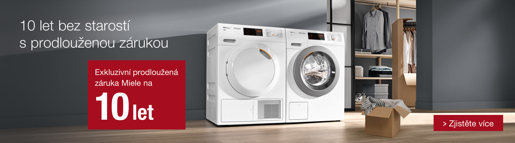 Miele - 10 let bez starostí s prodlouženou zárukou