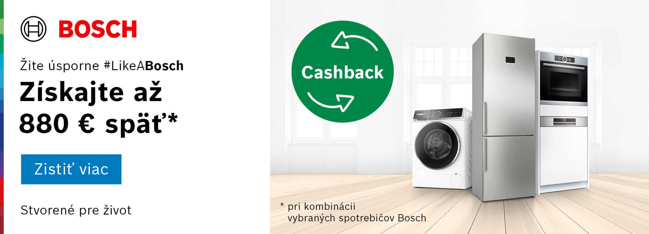 Bosch - Cashback získajte až 800 € späť