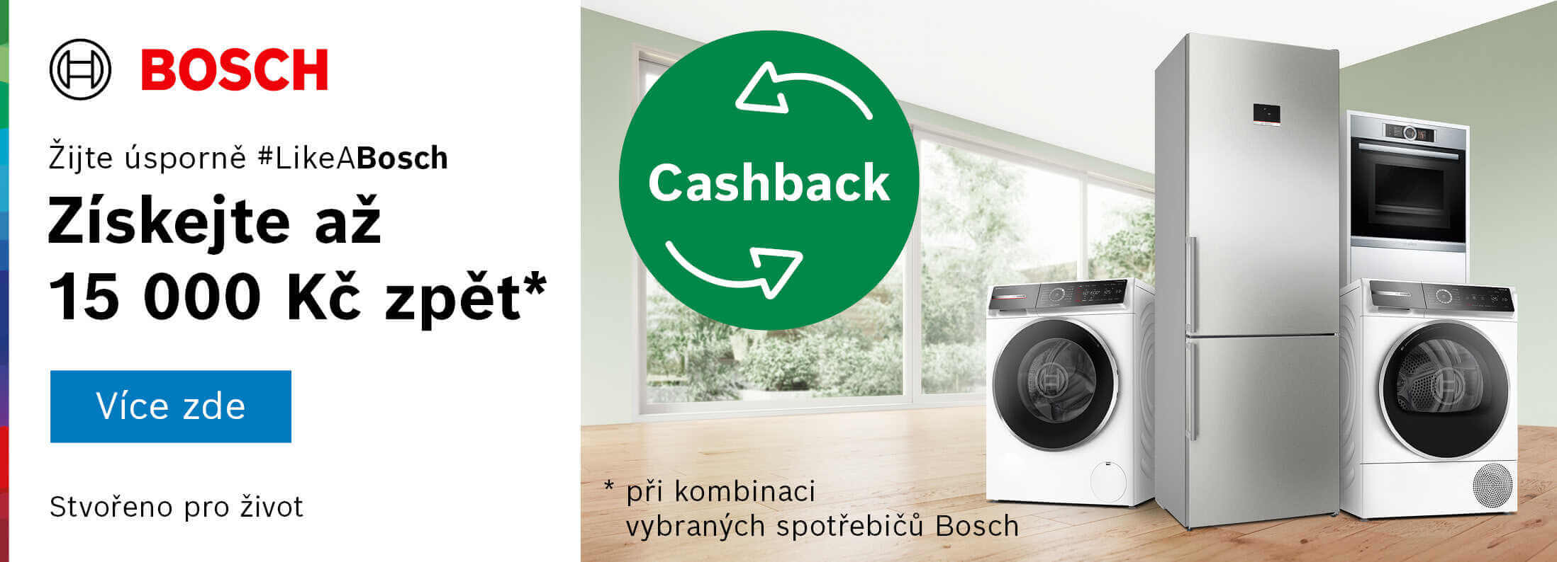 Bosch - Cashback získejte až 15 000 Kč zpět