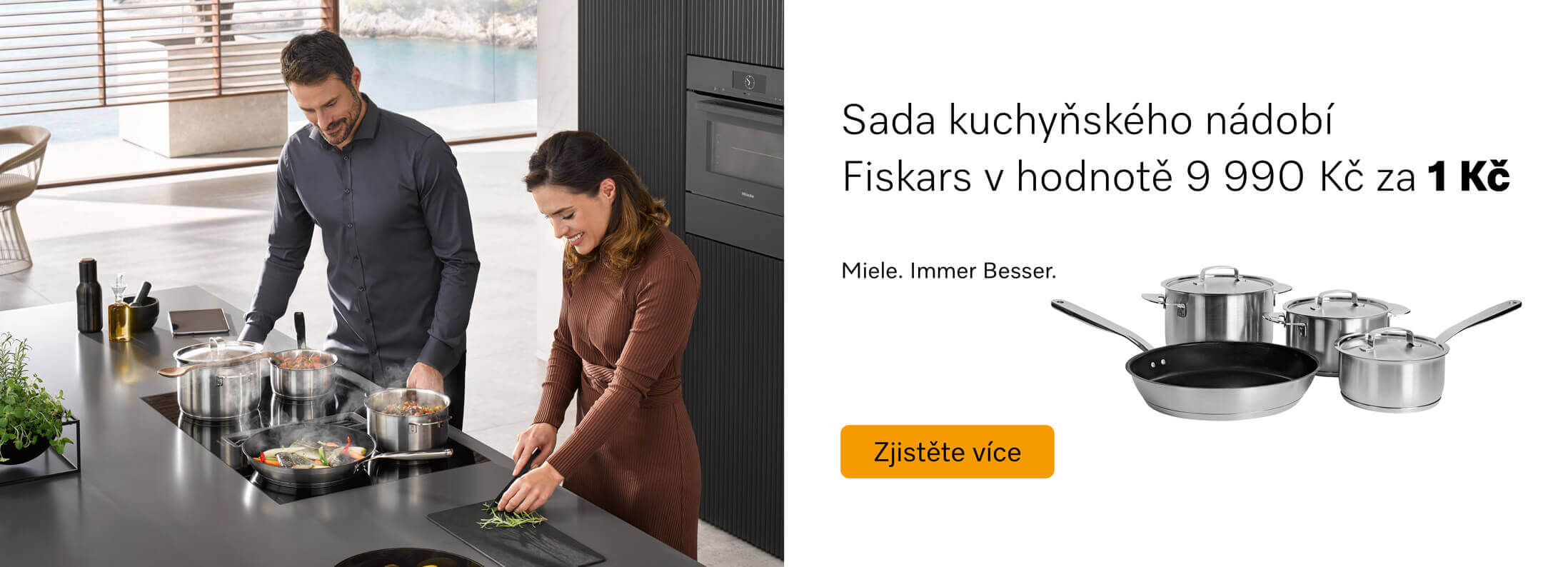 Miele - Sada nádobí Fiskars za 1 Kč