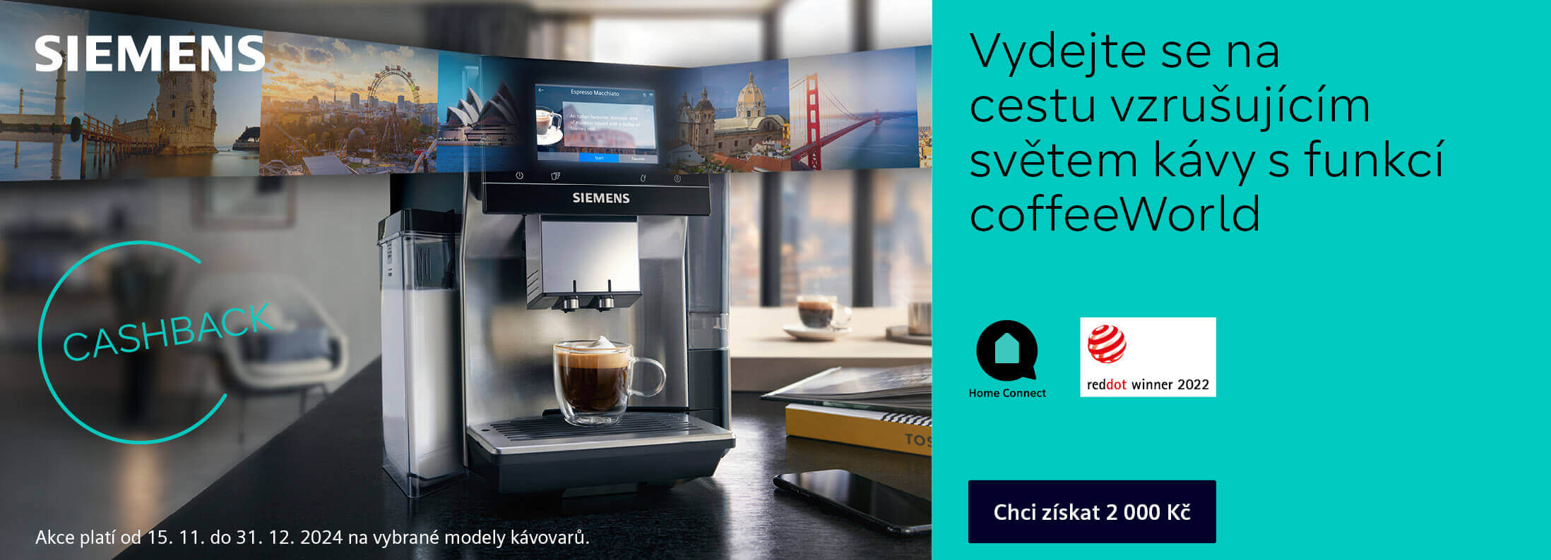 Siemens - Vydejte se na cestu vzrušujícím světem kávy s funkcí coffeWorld