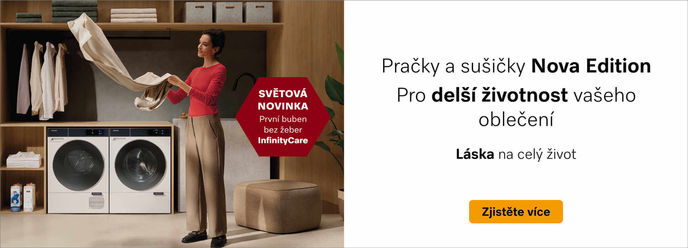 Nové pračky a sušičky Miele Nova Edition