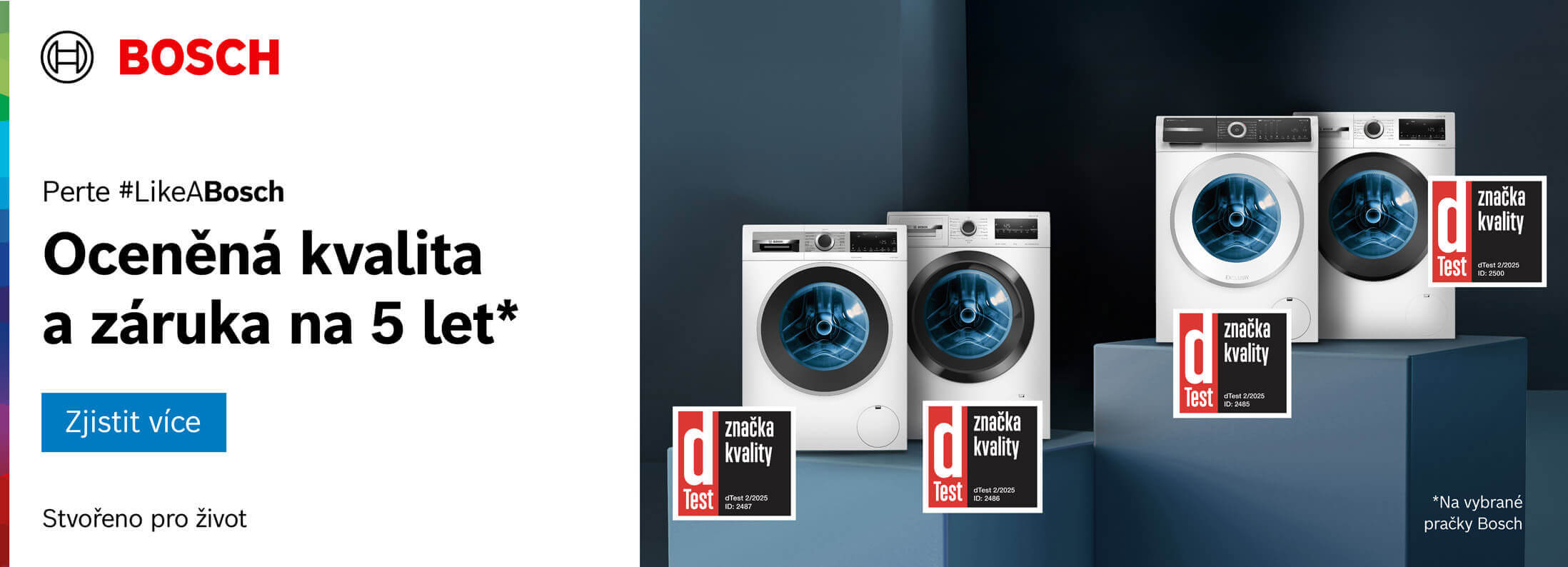 Bosch - Oceněné pračky se zárukou 5 let