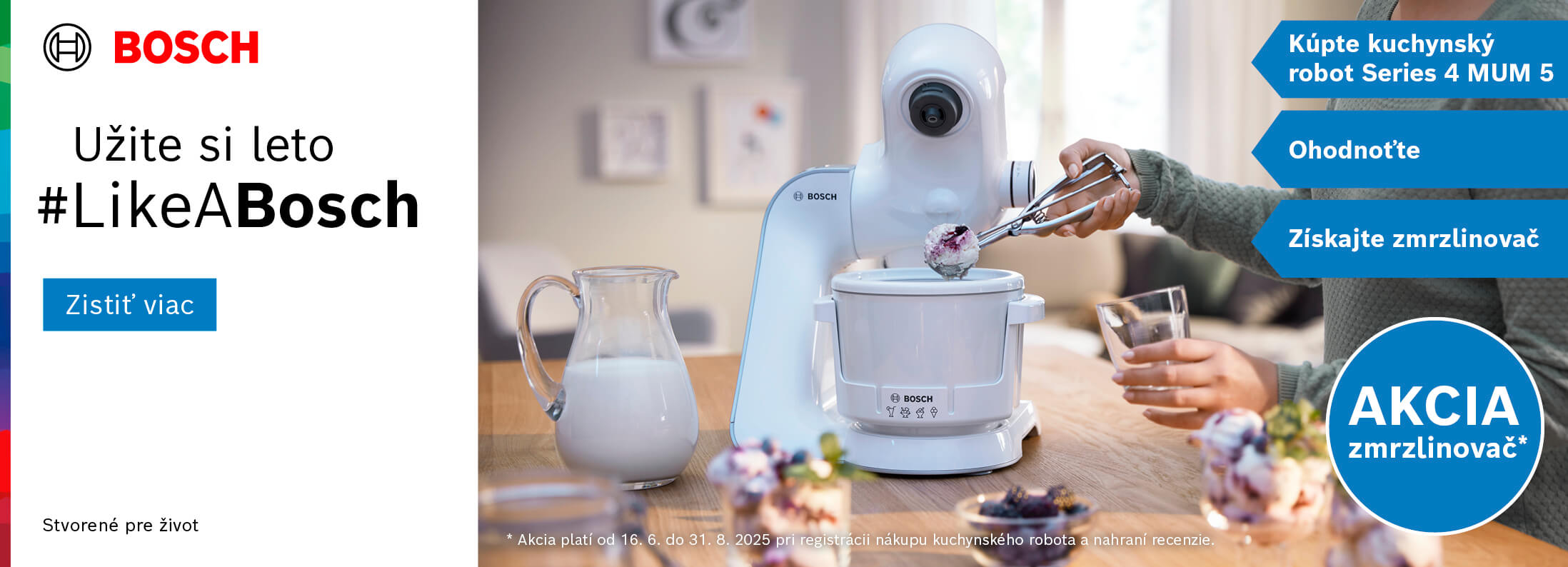 Kuchynský robot MUM 5 a zmrzlinovač ako darček