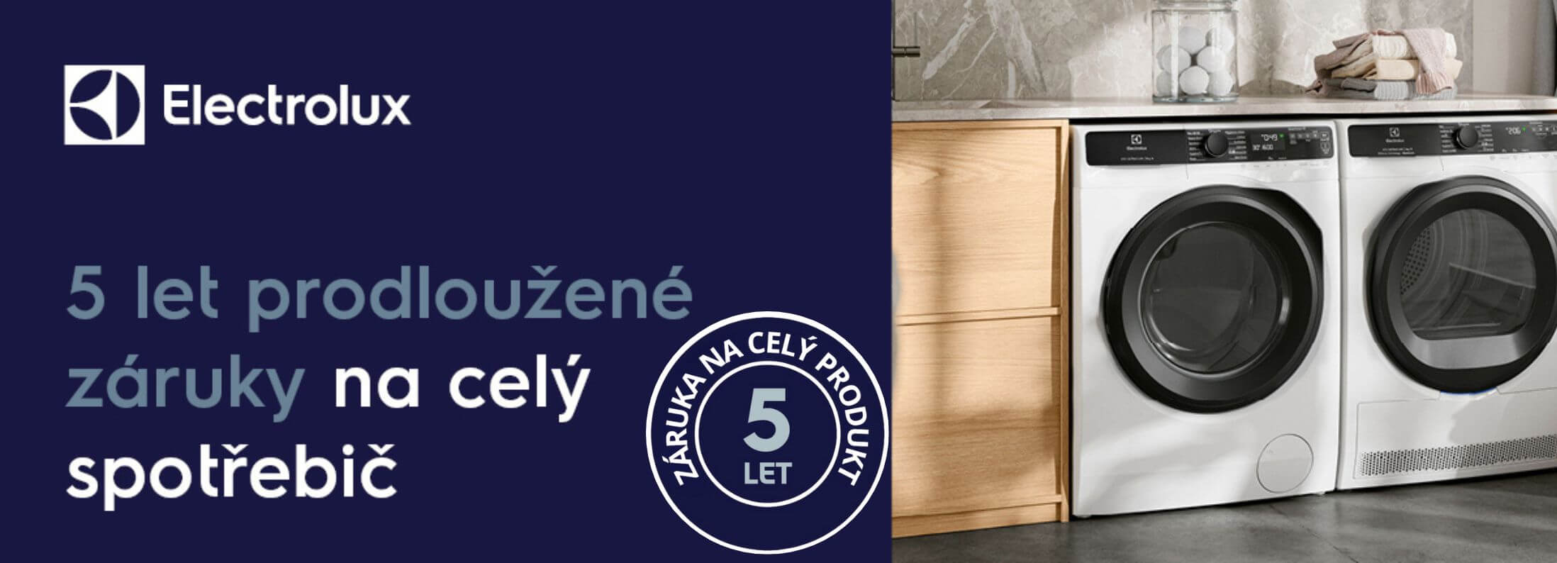 Electrolux - 5 let záruka jako dárek