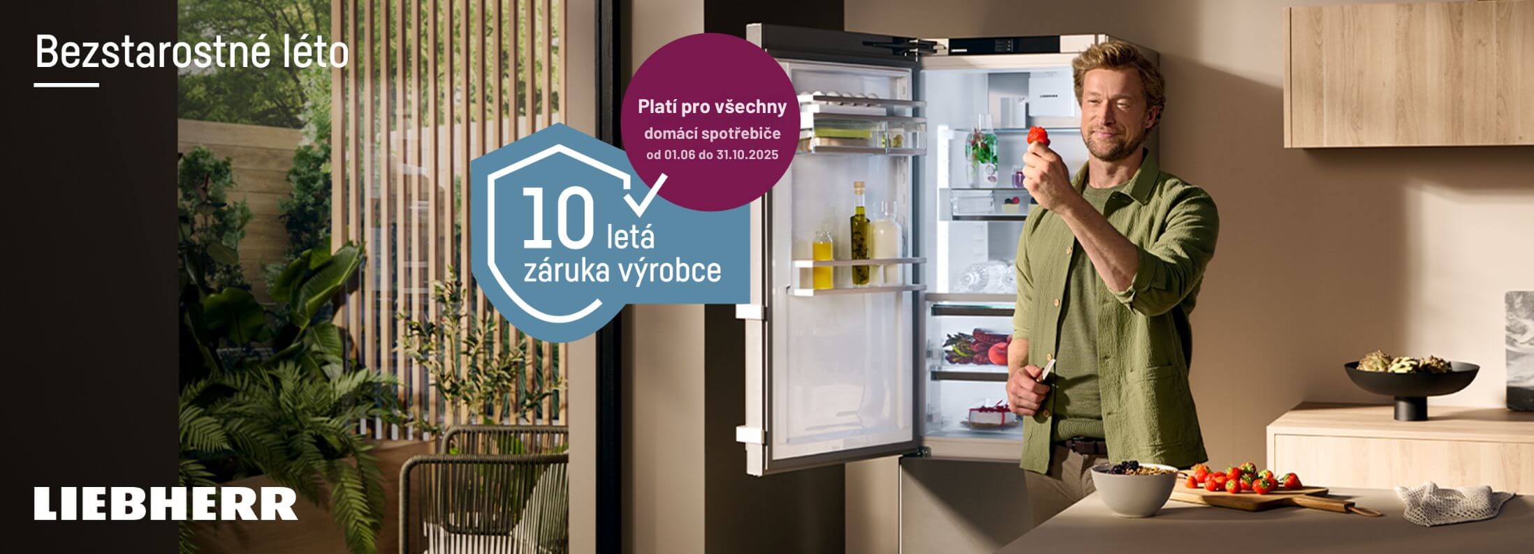 Kupte si nyní chladničku, mrazničku nebo spotřebič na víno a získejte 10letou záruku výrobce zdarma.