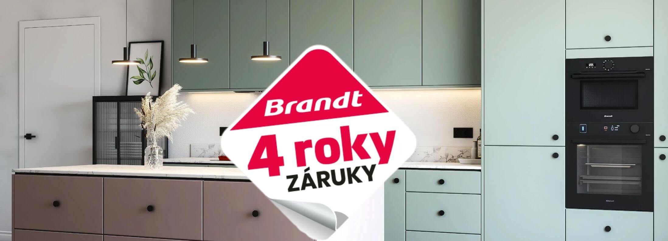 Brandt - 4 roky záruky na spotřebiče