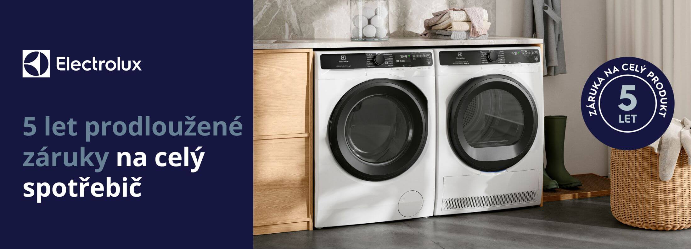 Electrolux - 5 let záruka na celý produkt