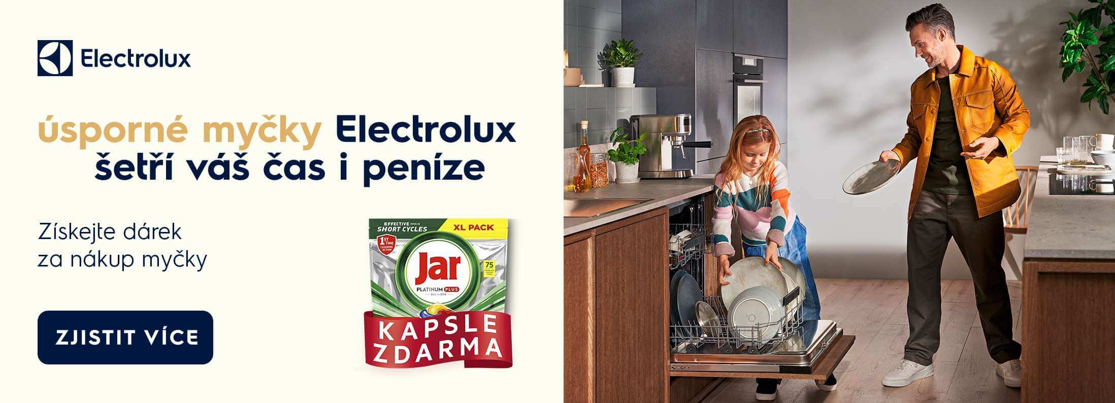 Electrolux Kupte si myčku a získejte kapsle Jar