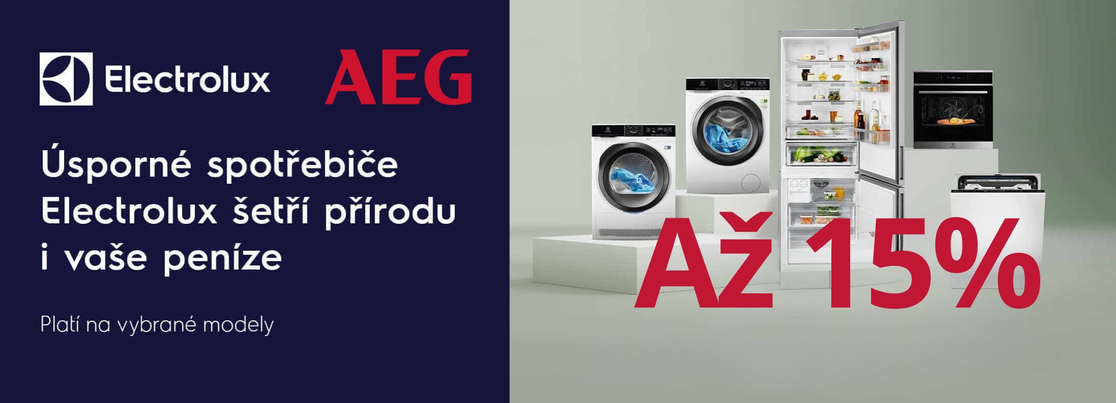 Electrolux a AEG - Úsporné spotřebiče se slevou až 15%