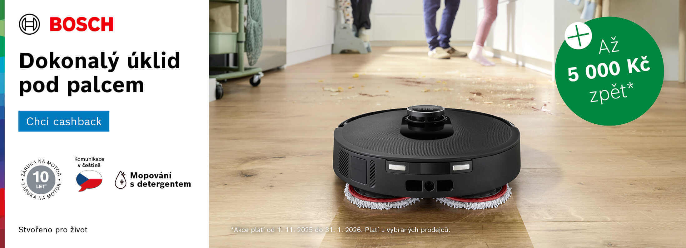 Bosch - Cashback robotické vysavače