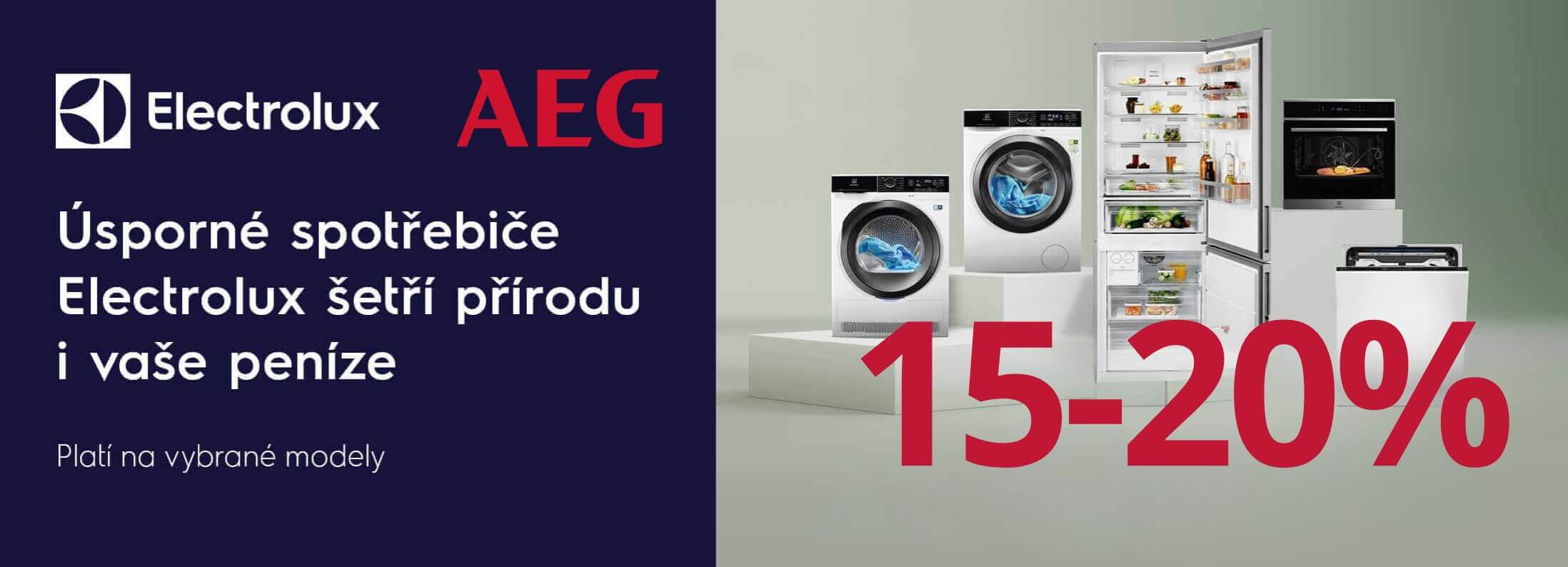 Electrolux a AEG - Úsporné spotřebiče se slevou až 15-20%