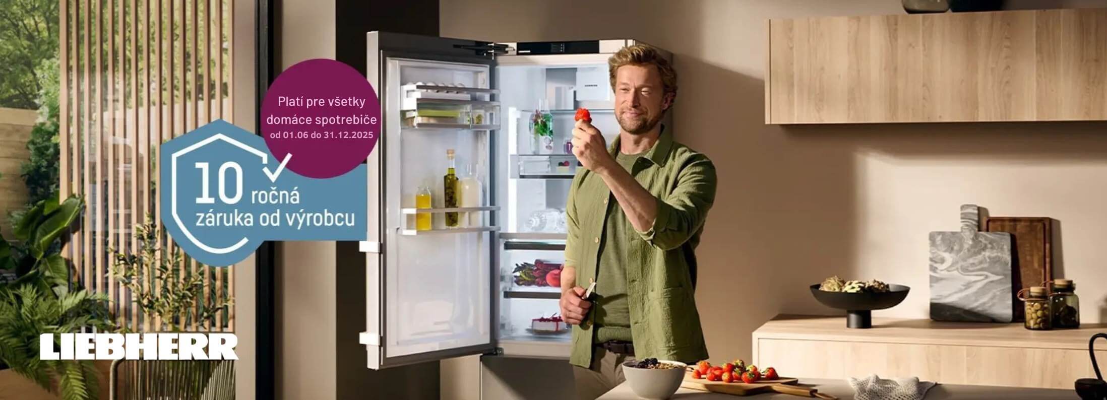 Kúpte si teraz chladiaci, mraziaci alebo vinotékový spotrebič a získajte 10-ročnú záruku od výrobcu