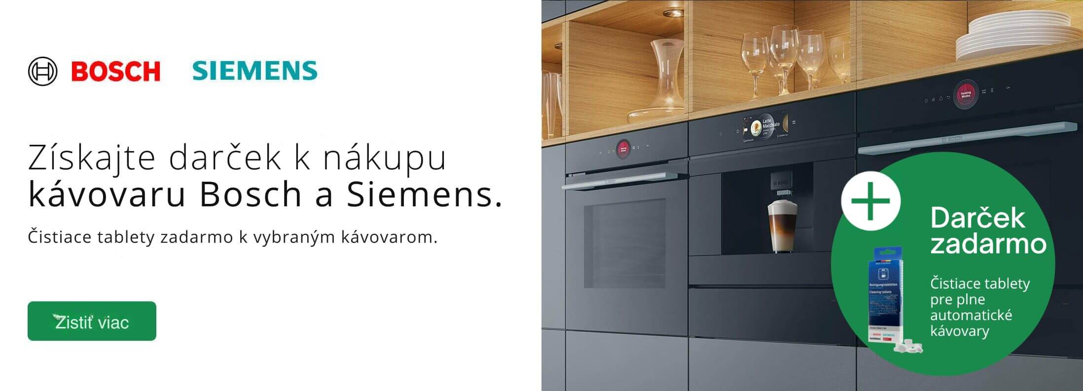 Nakúpte kávovary Bosch a Siemens a získajte darček!