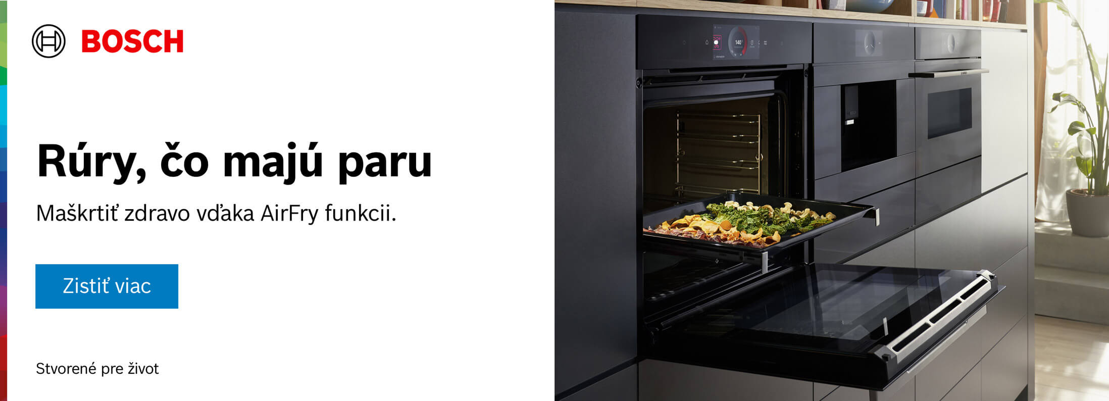 Bosch- Rúry s kombináciou pary a AirFry