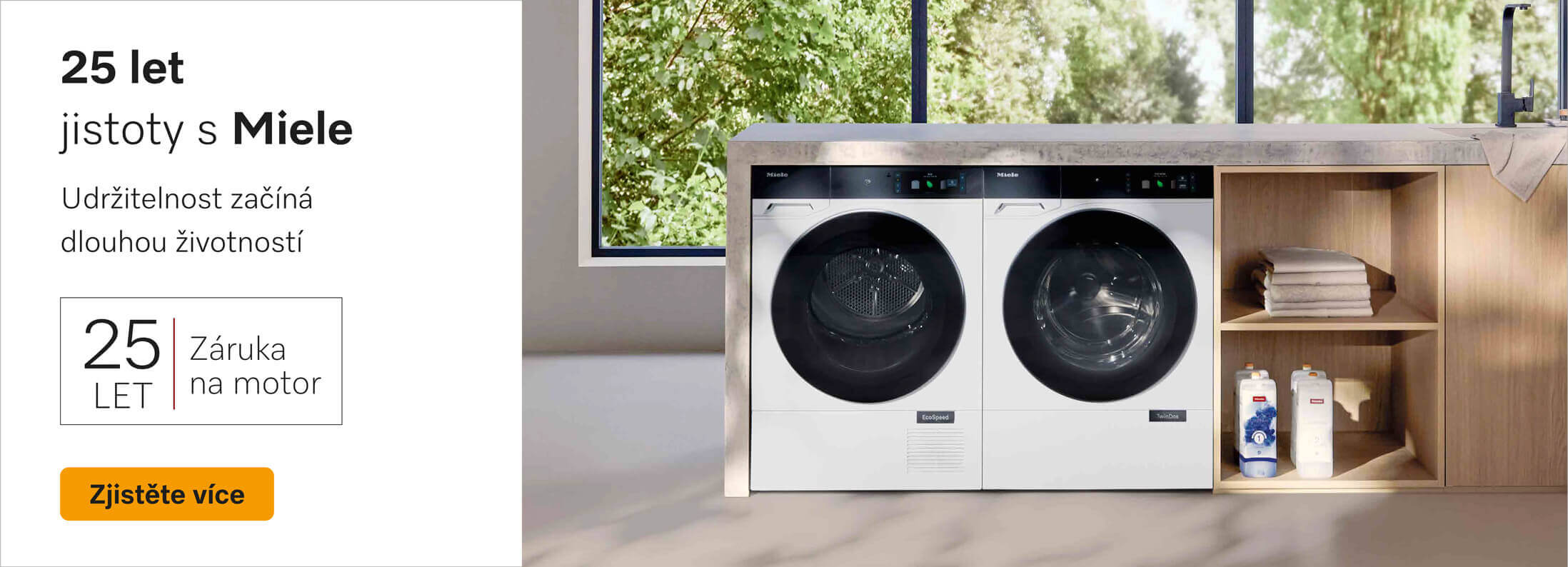 Miele záruka na motor 25 let