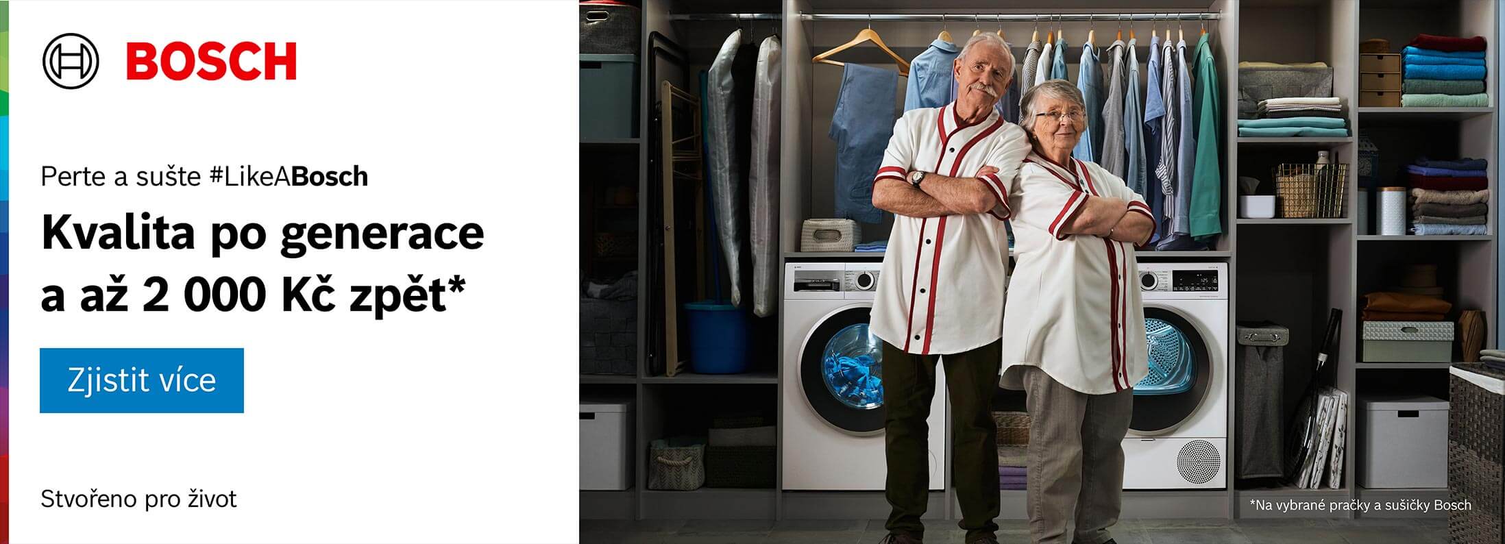 Bosch cashback pračky a sušičky