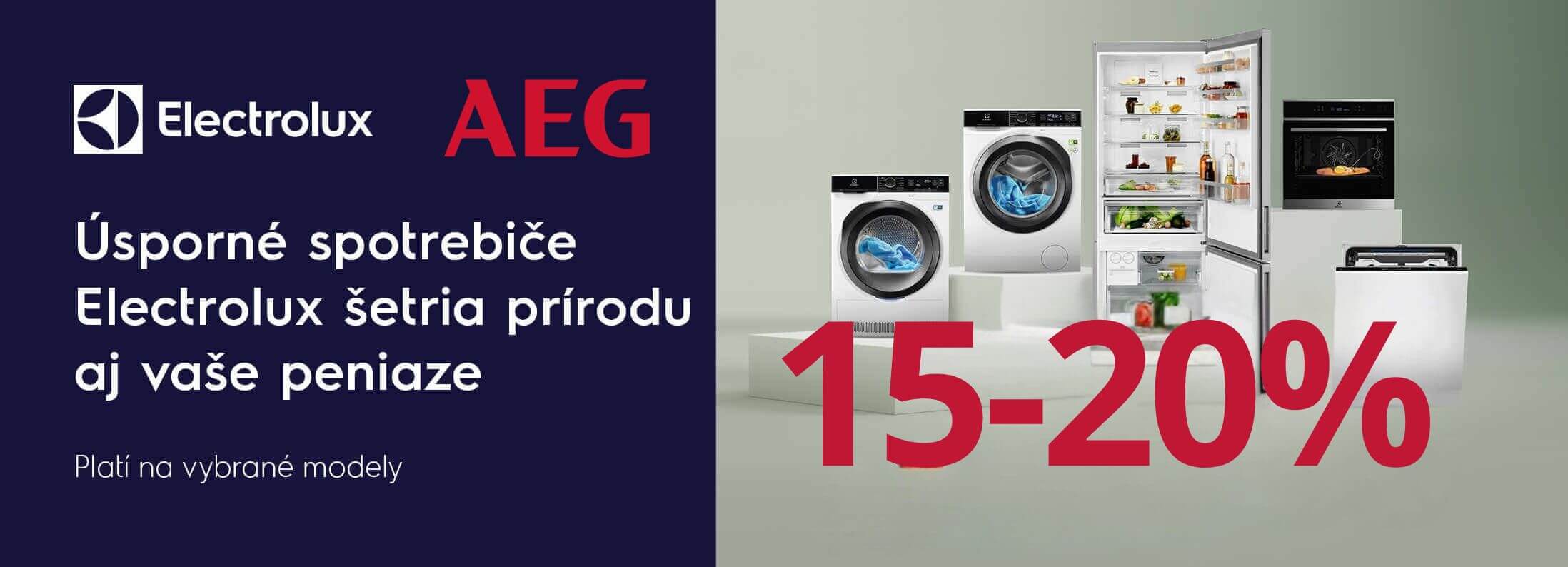 Electrolux a AEG - Úsporné spotrebiče se zľavou 15-20%