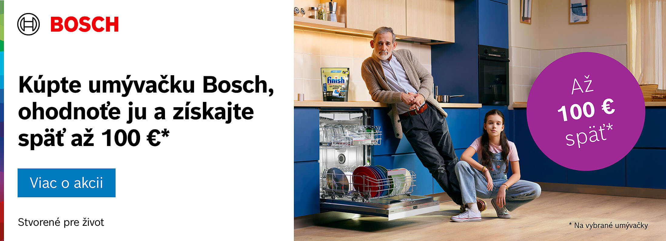 Cashback Bosch za vysokokvalitnú starostlivosť o riad