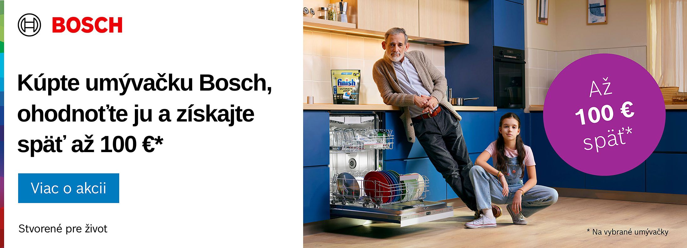 Cashback Bosch za vysokokvalitnú starostlivosť o riad