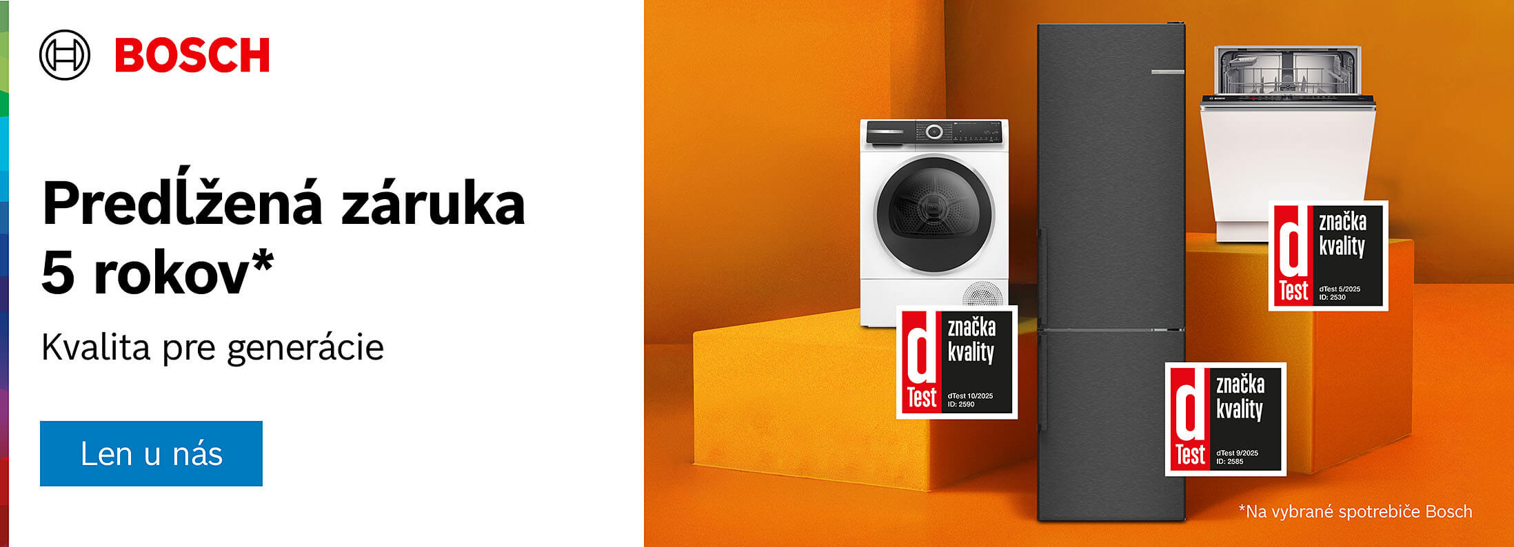 Bosch exkluzívna predĺžená záruka na 5 rokov