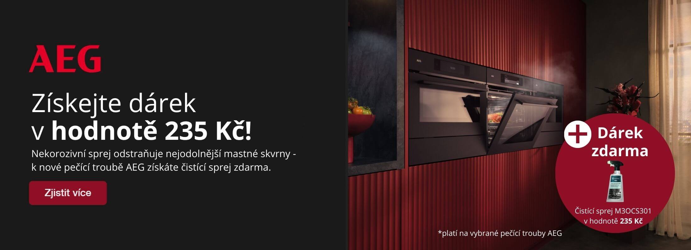 Kupte pečící troubu AEG a získejte čistící sprej zdarma