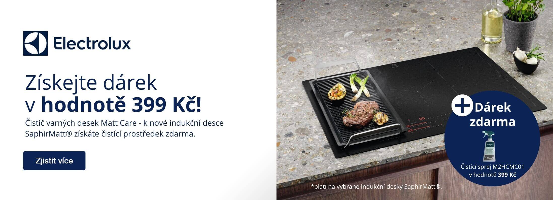 Kupte indukční desku SaphirMatt® Electrolux a získejte čistící sprej zdarma