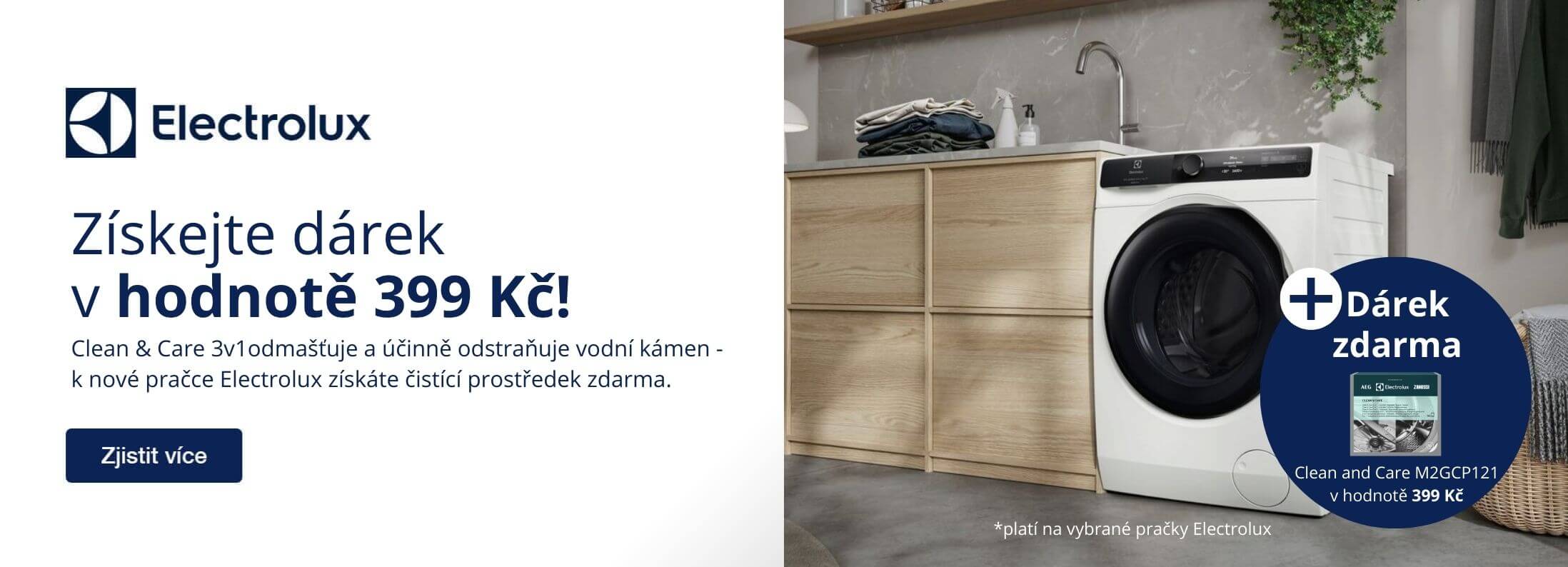 Kupte pračku Electrolux a získejte čistící prostředek zdarma