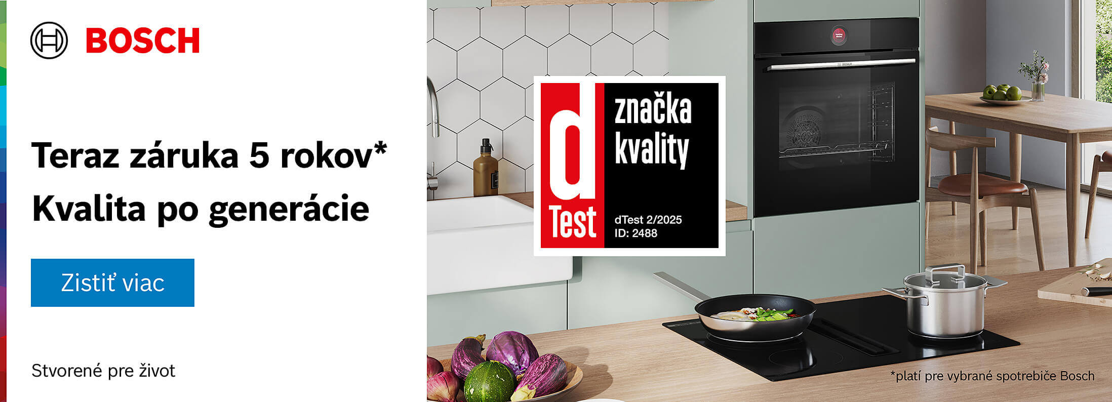Bosch 5-ročná záruka, kvalita po celé generácie