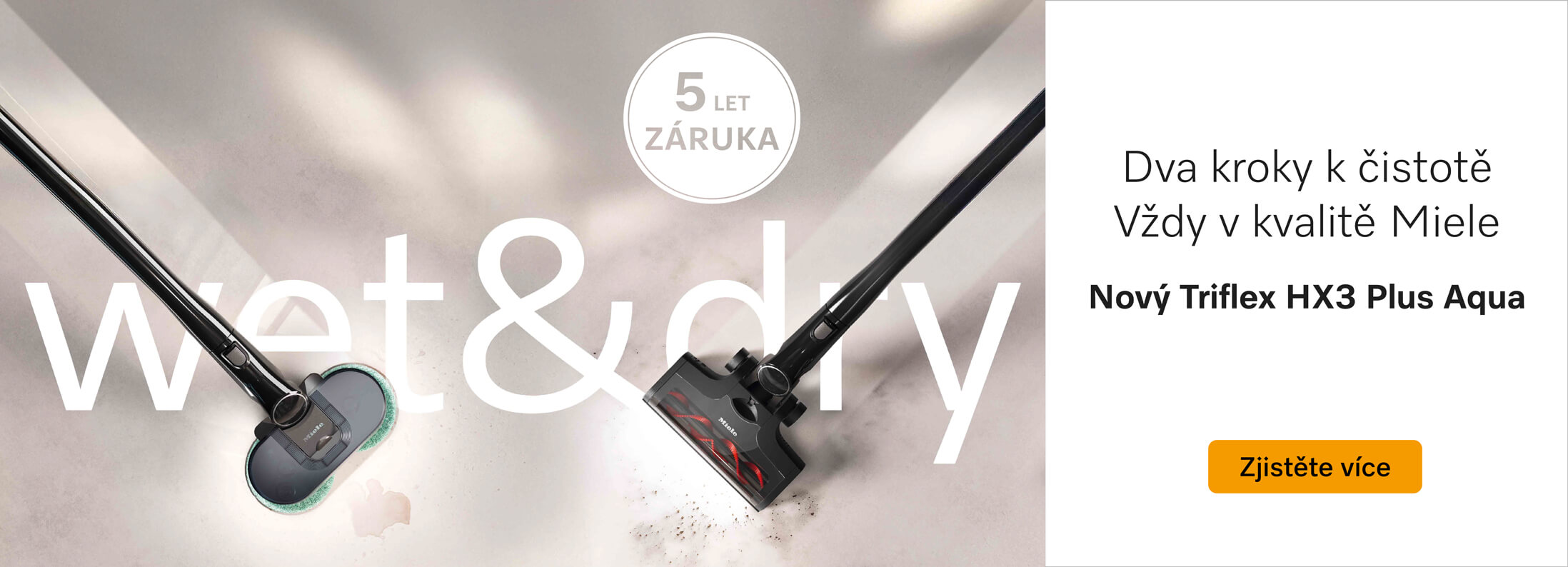 Miele 5 let záruky na modely Triflex HX3
