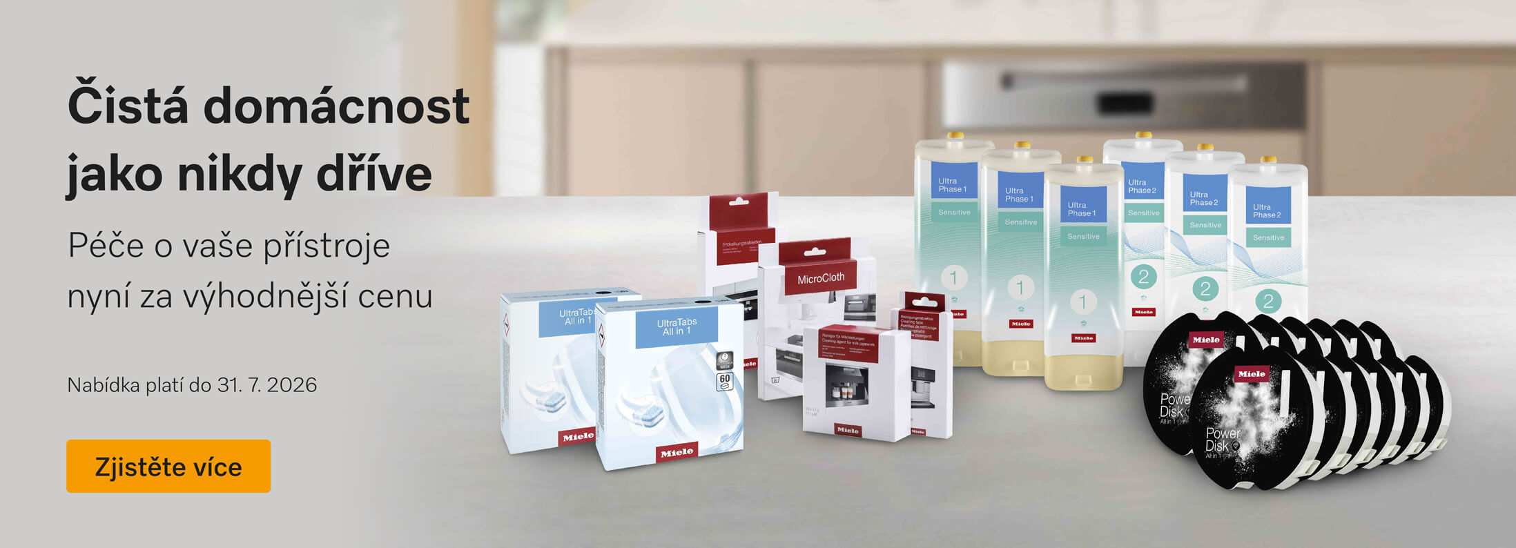 Miele využijte exkluzivní nabídku na originální produkty