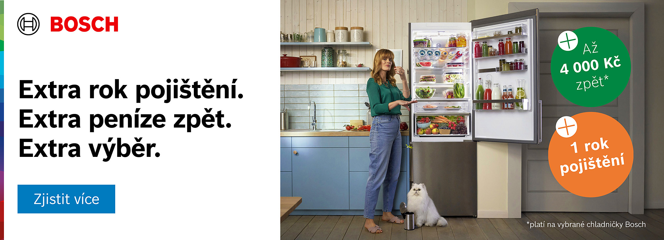 Bosch cashback na vybrané chladničky