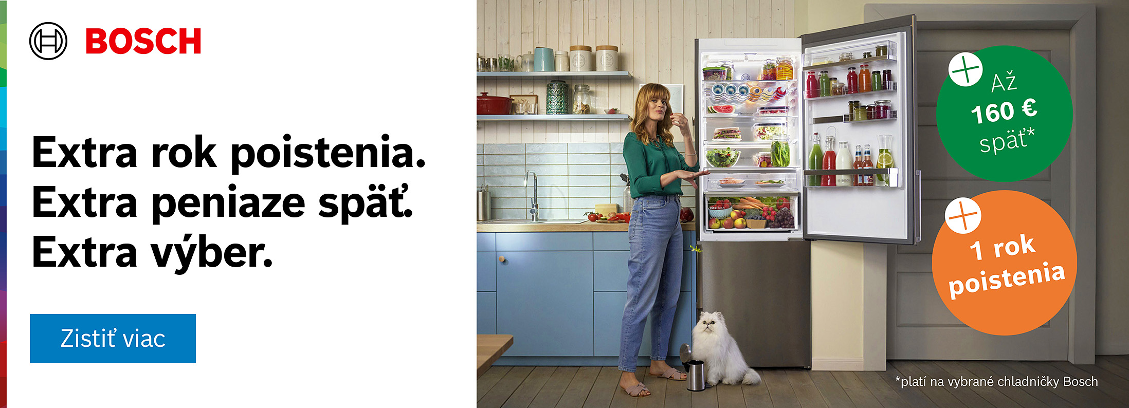 Bosch cashback na vybrané chladničky