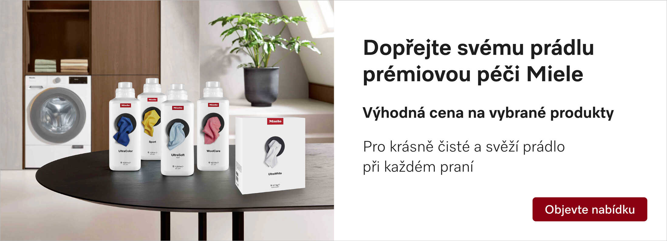 Dopřejte prádlu péči Miele se slevou 20 %