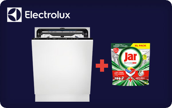 Electrolux myčky nádobí nyní s dárkem kapsle Jar Platinum Plus