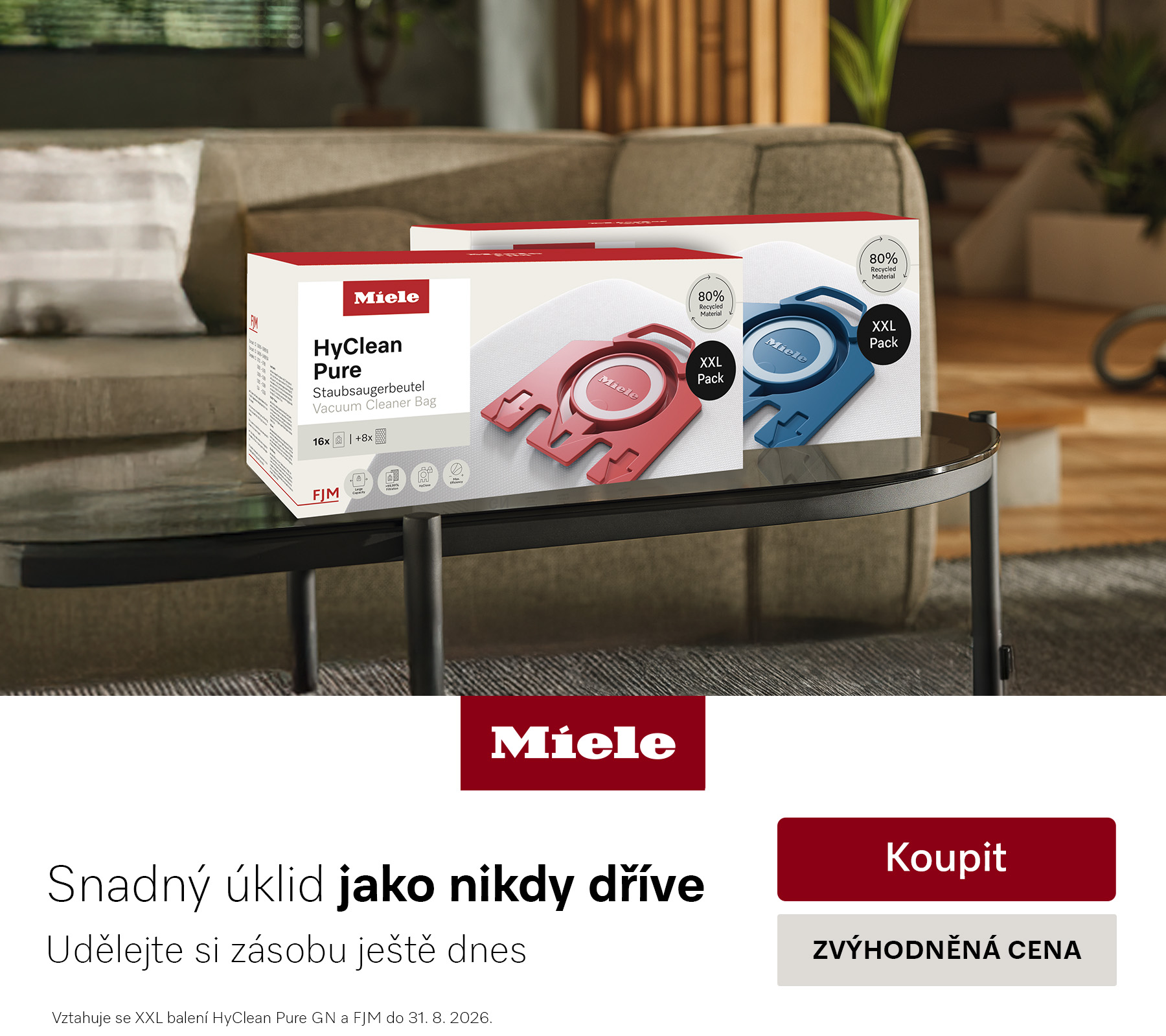 Dopřejte prádlu péči Miele se slevou 20 %