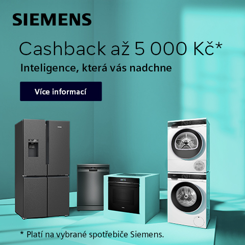 Siemens cashback až 200 €. Inteligencia, ktorá vás nadchne.