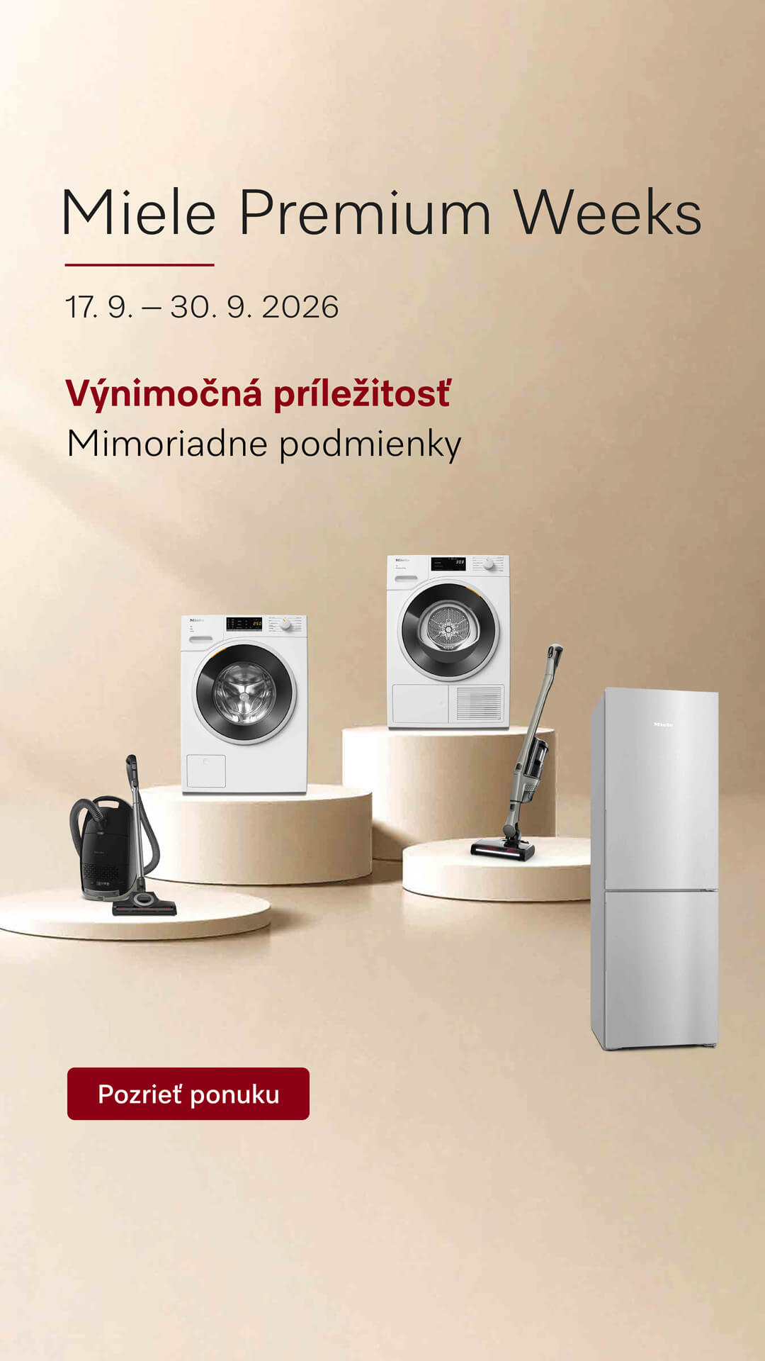 Miele Premium Weeks zľava až 20%