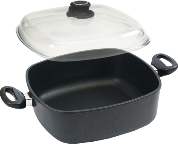 Titanová pánev Dezent Bio ceramic 28X28X10 + víko INDUKCE