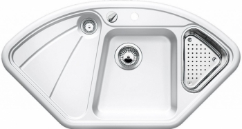 DELTA bílý SILGRANIT® PuraDur® II s excentrem - 521256