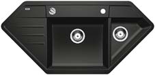 Lexa 9 E antracit SILGRANIT® PuraDur® II s excentrem - 515104