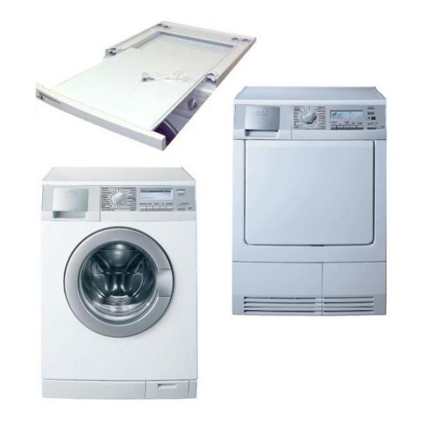 Set Pračka L84950A + Sušička T59850 + Mezikus TRZ903