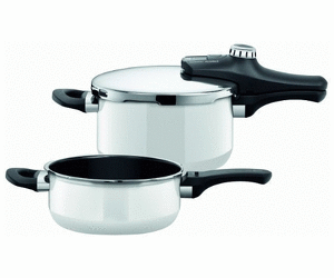 Tlakový hrnec Sicomatic Econtrol Polar White Duo 4,5 + 3l