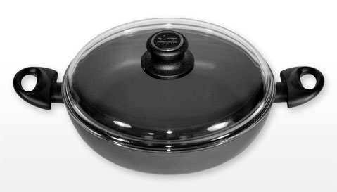 pánev- pánvica BAF Ferro line Induction 28 cm servírovací + skleněné víko